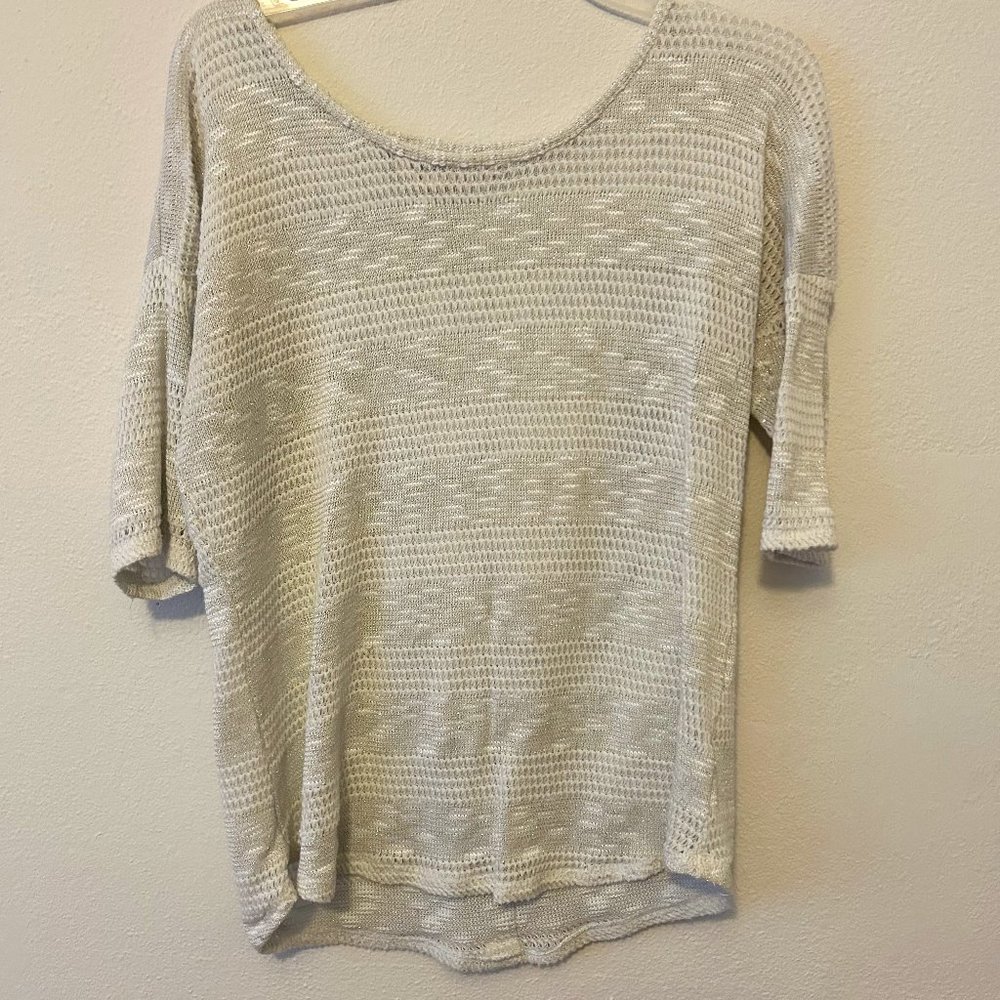 White sweater top